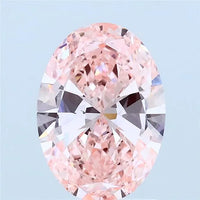 1.50ct Oval Lab Grown Diamond (Colour Fancy Vivid Pink, Clarity VVS2, IGI Certified)