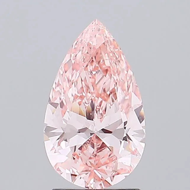 1.50ct Pear Lab Grown Diamond (Colour Fancy Intense Pink, Clarity SI1, IGI Certified)
