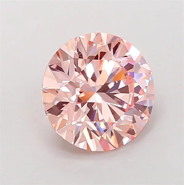 1.50ct Round Lab Grown Diamond (Colour Fancy Intense Pink, Clarity VVS2, Cut ID, IGI Certified)