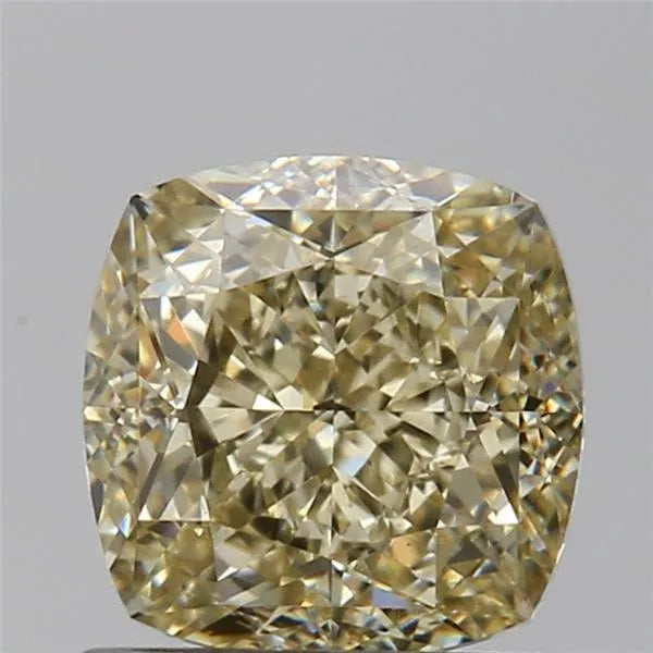 1.51ct Cushion brilliant Natural Diamond (Colour Fancy Light Yellow, Clarity VS2, GIA Certified)