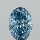 1.51ct Oval Lab Grown Diamond (Colour Fancy Vivid Blue, Clarity VS2, IGI Certified)