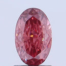 1.52ct Oval Lab Grown Diamond (Colour Fancy Intense Brownish Pink, Clarity VS1, IGI Certified)