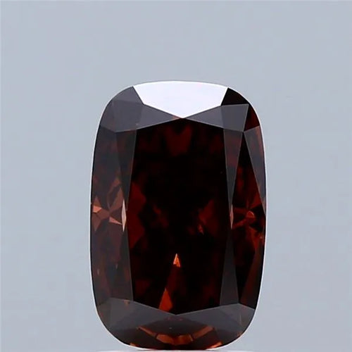 1.53ct Cushion modified Lab Grown Diamond (Colour Fancy Deep Brown, Clarity VS1, IGI Certified)