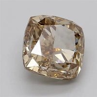 1.53ct Cushion modified Lab Grown Diamond (Colour Fancy Light Brown, Clarity VVS2, IGI Certified)