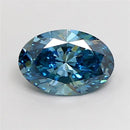 1.53ct Oval Lab Grown Diamond (Colour Fancy Vivid Blue, Clarity VS2, IGI Certified)