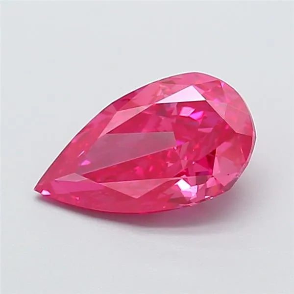 1.53ct Pear Lab Grown Diamond (Colour Fancy Vivid Pink, Clarity VS1, IGI Certified)