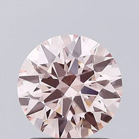 1.53ct Round Lab Grown Diamond (Colour Fancy Intense Pink, Clarity VVS2, Cut ID, IGI Certified)