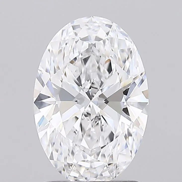 1.54ct Oval Lab Grown Diamond (Colour D, Clarity IF, Cut EX, IGI Certified)