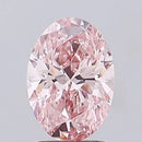 1.58ct Oval Lab Grown Diamond (Colour Fancy Vivid Pink, Clarity VVS2, IGI Certified)