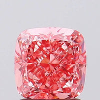 1.59ct Cushion modified Lab Grown Diamond (Colour Fancy Vivid Pink, Clarity VS1, IGI Certified)