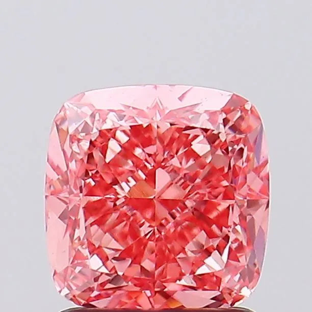 1.59ct Cushion modified Lab Grown Diamond (Colour Fancy Vivid Pink, Clarity VS1, IGI Certified)