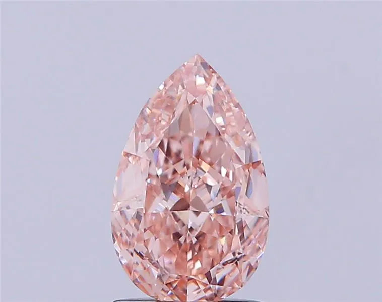 1.59ct Pear Lab Grown Diamond (Colour Fancy Intense Brownish Pink, Clarity VS1, IGI Certified)