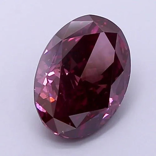 1.60ct Oval Lab Grown Diamond (Colour Fancy Deep Pink, Clarity VS2, IGI Certified)