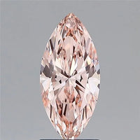 1.66ct Marquise Lab Grown Diamond (Colour Light Pink Brown, Clarity VVS1, IGI Certified)