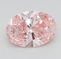 1.76ct Oval Lab Grown Diamond (Colour Fancy Vivid Pink, Clarity IF, Cut EX, IGI Certified)