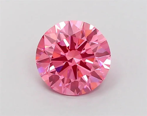 1.82ct Round Lab Grown Diamond (Colour Fancy Vivid Pink, Clarity VVS2, Cut ID, IGI Certified)