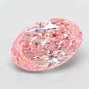 1.90ct Oval Lab Grown Diamond (Colour Fancy Vivid Pink, Clarity IF, IGI Certified)