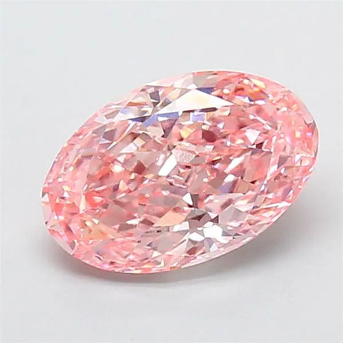 1.90ct Oval Lab Grown Diamond (Colour Fancy Vivid Pink, Clarity IF, IGI Certified)