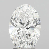 1.93ct Oval Lab Grown Diamond (Colour D, Clarity IF, IGI Certified)