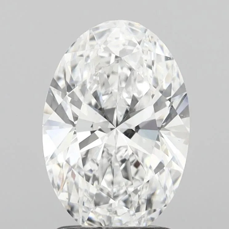 1.93ct Oval Lab Grown Diamond (Colour D, Clarity IF, IGI Certified)