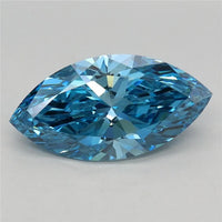 1.99ct Marquise Lab Grown Diamond (Colour Fancy Vivid Blue, Clarity VS1, IGI Certified)