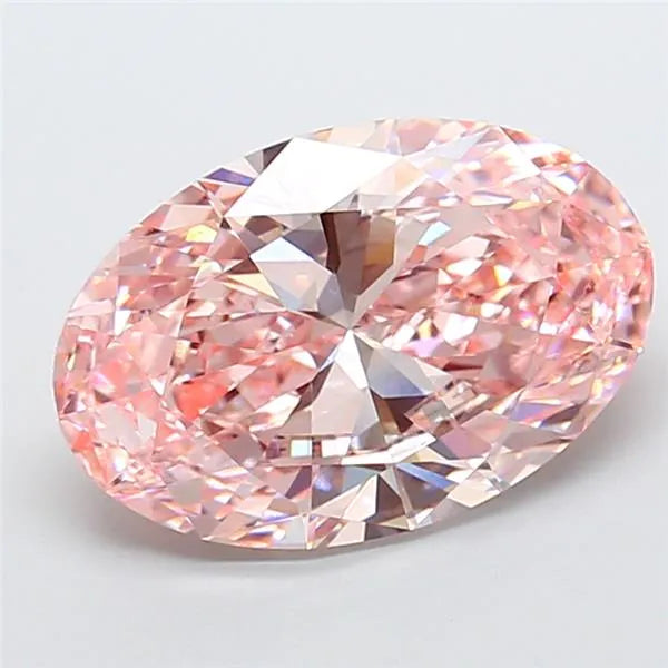 10.06ct Oval Lab Grown Diamond (Colour Fancy Intense Pink, Clarity VS1, IGI Certified)