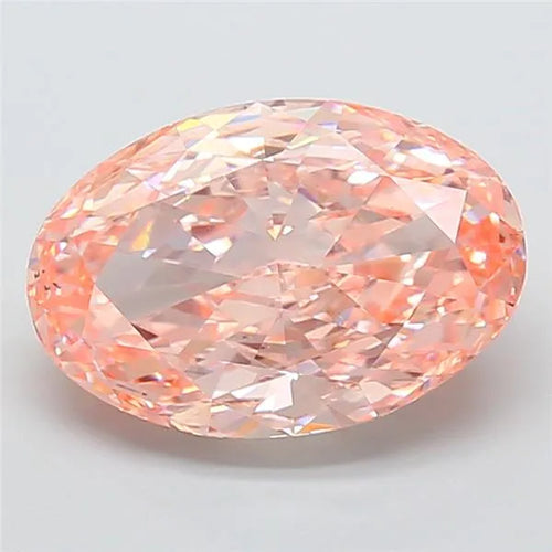 10.06ct Oval Lab Grown Diamond (Colour Fancy Vivid Pink, Clarity VS2, IGI Certified)