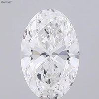 10.10ct Oval Lab Grown Diamond (Colour E, Clarity VVS2, IGI Certified)