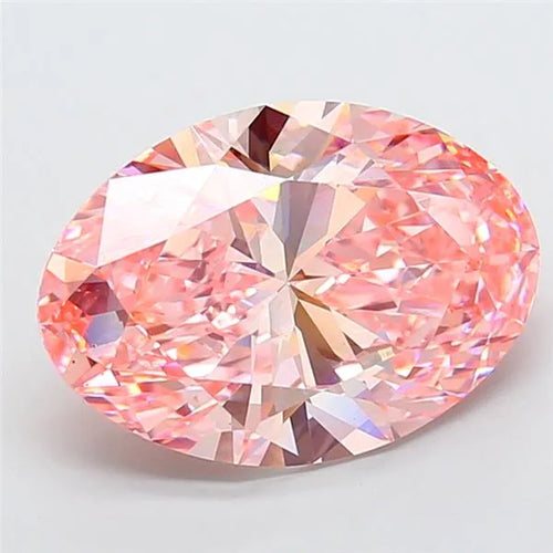 10.24ct Oval Lab Grown Diamond (Colour Fancy Vivid Pink, Clarity VS1, IGI Certified)