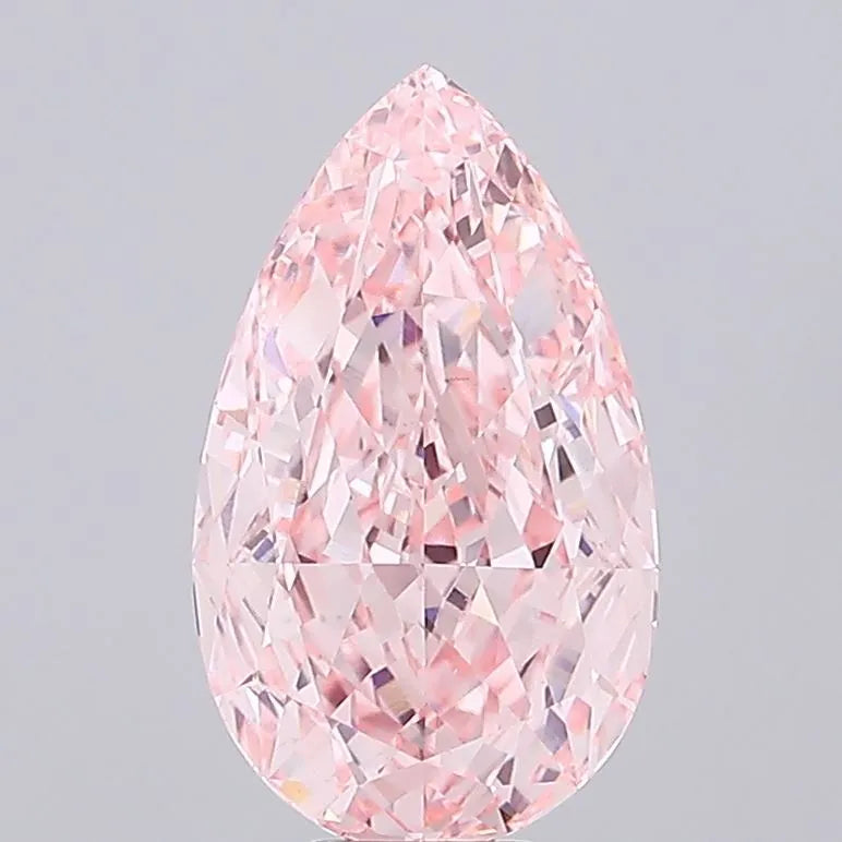 11.17ct Pear Lab Grown Diamond (Colour Fancy Intense Pink, Clarity VS1, IGI Certified)