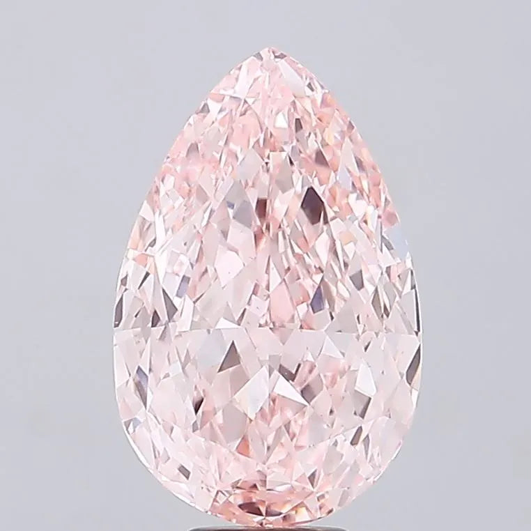 11.21ct Pear Lab Grown Diamond (Colour Fancy Vivid Pink, Clarity VS1, IGI Certified)