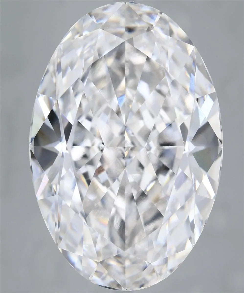 18.27ct Oval Lab Grown Diamond (Colour D, Clarity VVS1, IGI Certified)