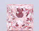 2.05ct Princess Lab Grown Diamond (Colour Fancy Vivid Pink, Clarity VVS2, IGI Certified)