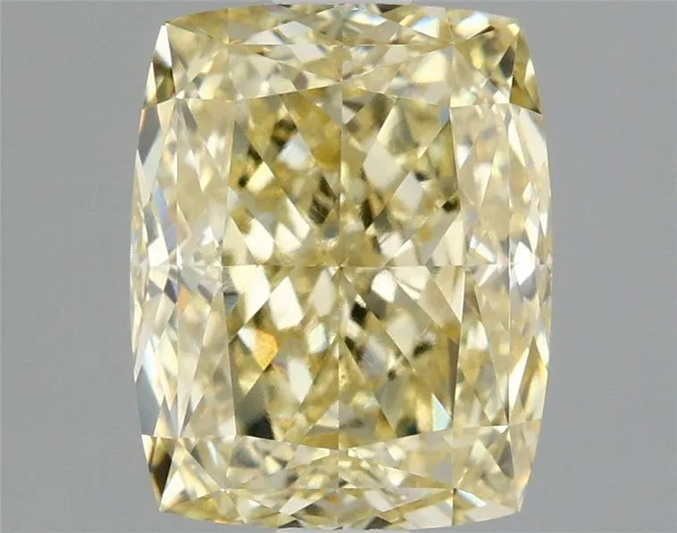 2.00ct Cushion modified Lab Grown Diamond (Colour Fancy Yellow, Clarity VVS2, IGI Certified)