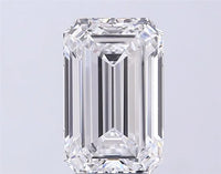 2.00ct Emerald Lab Grown Diamond (Colour G, Clarity VS1, IGI Certified)