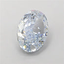 2.00ct Oval Lab Grown Diamond (Colour Fancy Blue, Clarity VVS2, IGI Certified)