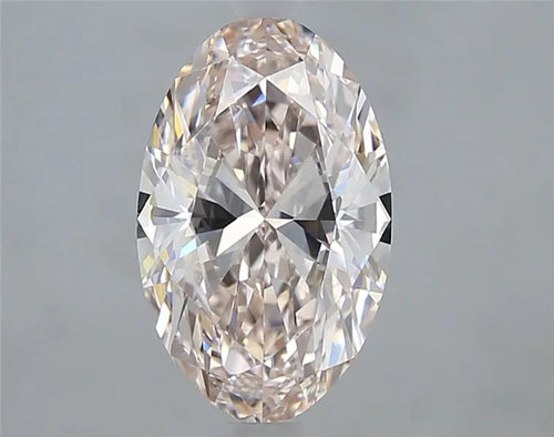2.00ct Oval Natural Diamond (Colour Fancy Light Pinkish Blue, Clarity VVS1, GIA Certified)