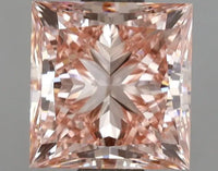 2.00ct Princess Lab Grown Diamond (Colour Fancy Intense Pink, Clarity VVS2, IGI Certified)