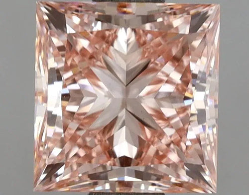 2.00ct Princess Lab Grown Diamond (Colour Fancy Intense Pink, Clarity VVS2, IGI Certified)