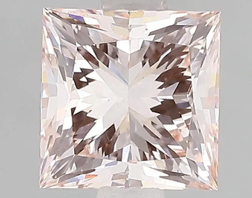 2.00ct Princess Lab Grown Diamond (Colour Fancy Light Pink, Clarity VS1, Cut GD, IGI Certified)