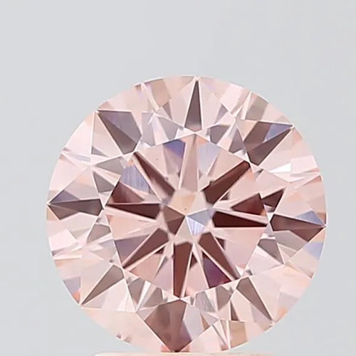 2.00ct Round Lab Grown Diamond (Colour Fancy Intense Pink, Clarity VS1, Cut ID, IGI Certified)