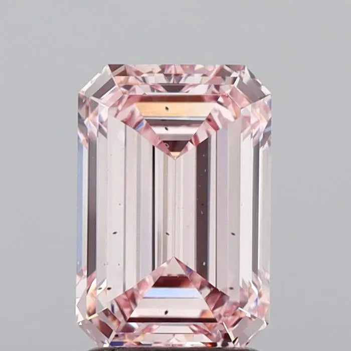 2.01ct Emerald Lab Grown Diamond (Colour Fancy Pink, Clarity VS2, IGI Certified)