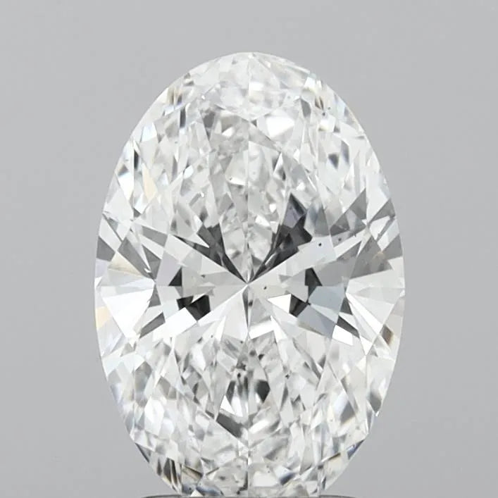 2.01ct Oval Lab Grown Diamond (Colour E, Clarity SI1, IGI Certified)