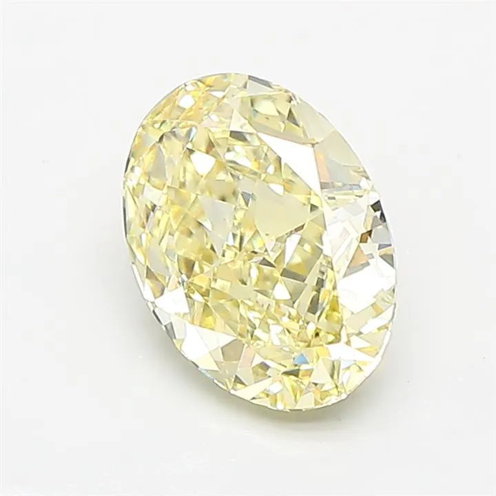 2.01ct Oval Lab Grown Diamond (Colour Fancy Yellow, Clarity VVS2, IGI Certified)