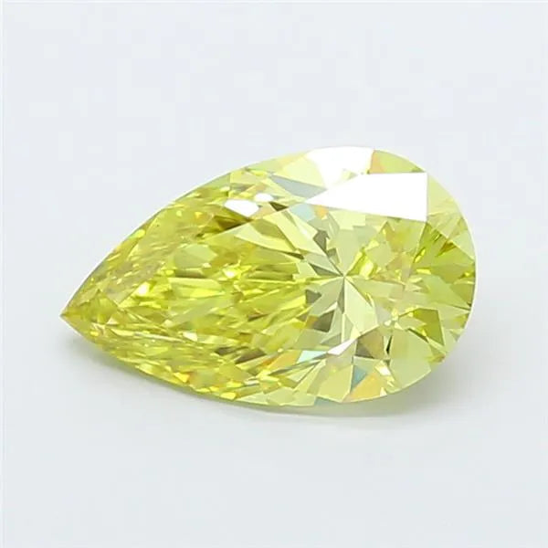 2.01ct Pear Lab Grown Diamond (Colour Fancy Intense Yellow, Clarity VS1, IGI Certified)