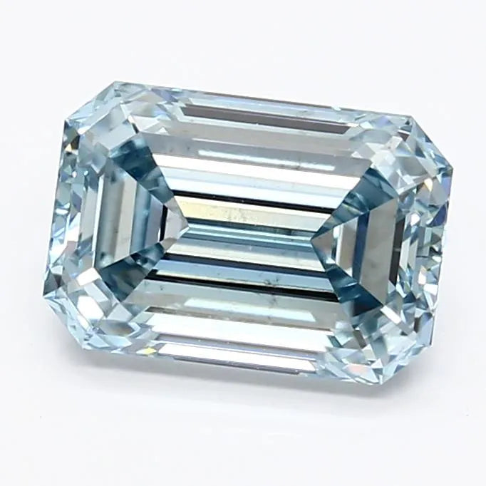 2.02ct Emerald Lab Grown Diamond (Colour Fancy Intense Blue, Clarity VS2, IGI Certified)