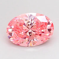2.02ct Oval Lab Grown Diamond (Colour Fancy Vivid Pink, Clarity VS1, IGI Certified)