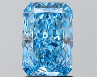 2.02ct Radiant Lab Grown Diamond (Colour Fancy Vivid Blue, Clarity SI2, IGI Certified)