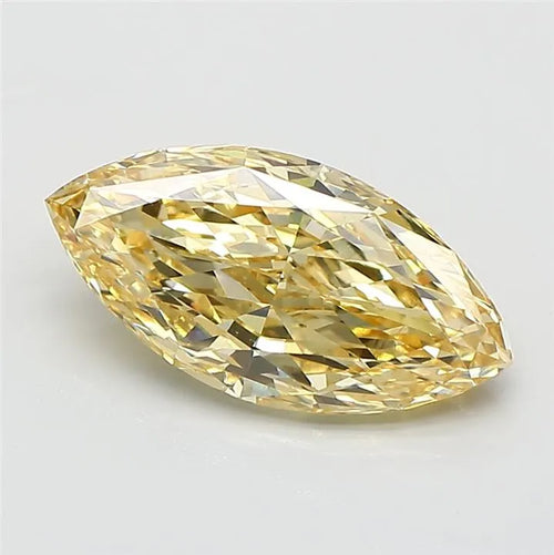 2.03ct Marquise Lab Grown Diamond (Colour Fancy Intense Yellow, Clarity VVS2, IGI Certified)
