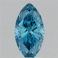 2.03ct Marquise Lab Grown Diamond (Colour Fancy Vivid Blue, Clarity VVS2, IGI Certified)
